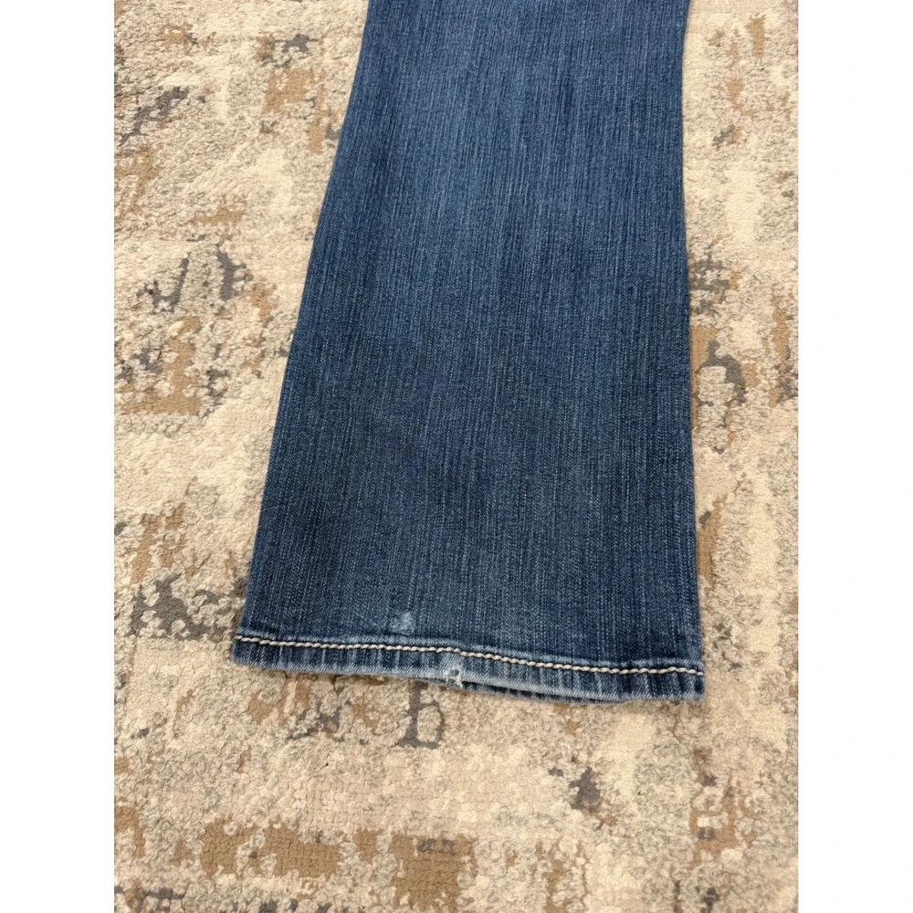 BKE Payton Bootcut Jeans Mens 34R Blue Mid Wash Flap Pocket Denim